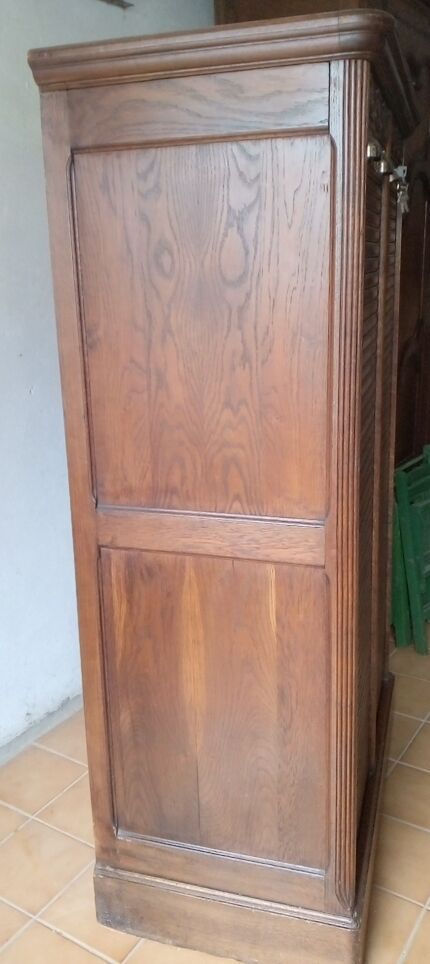 Double curtain binder of solid oak notary 1930