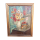 LARGE PAINTING OIL ON CANVAS BOUQUET OF FLOWERS SIGN/PAUL. DANGMANN (1899-1974)
