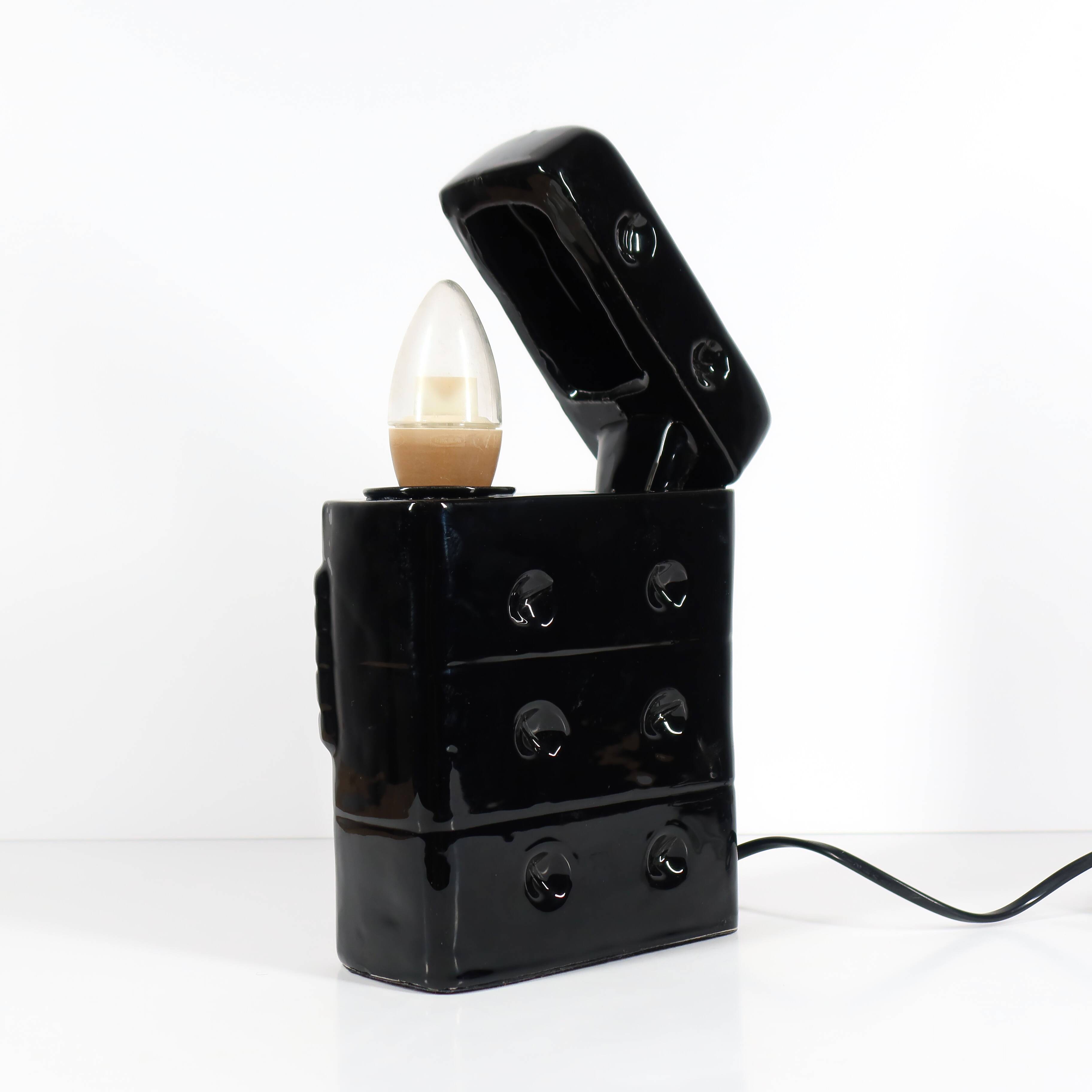 Black Ceramic Lighter Lamp