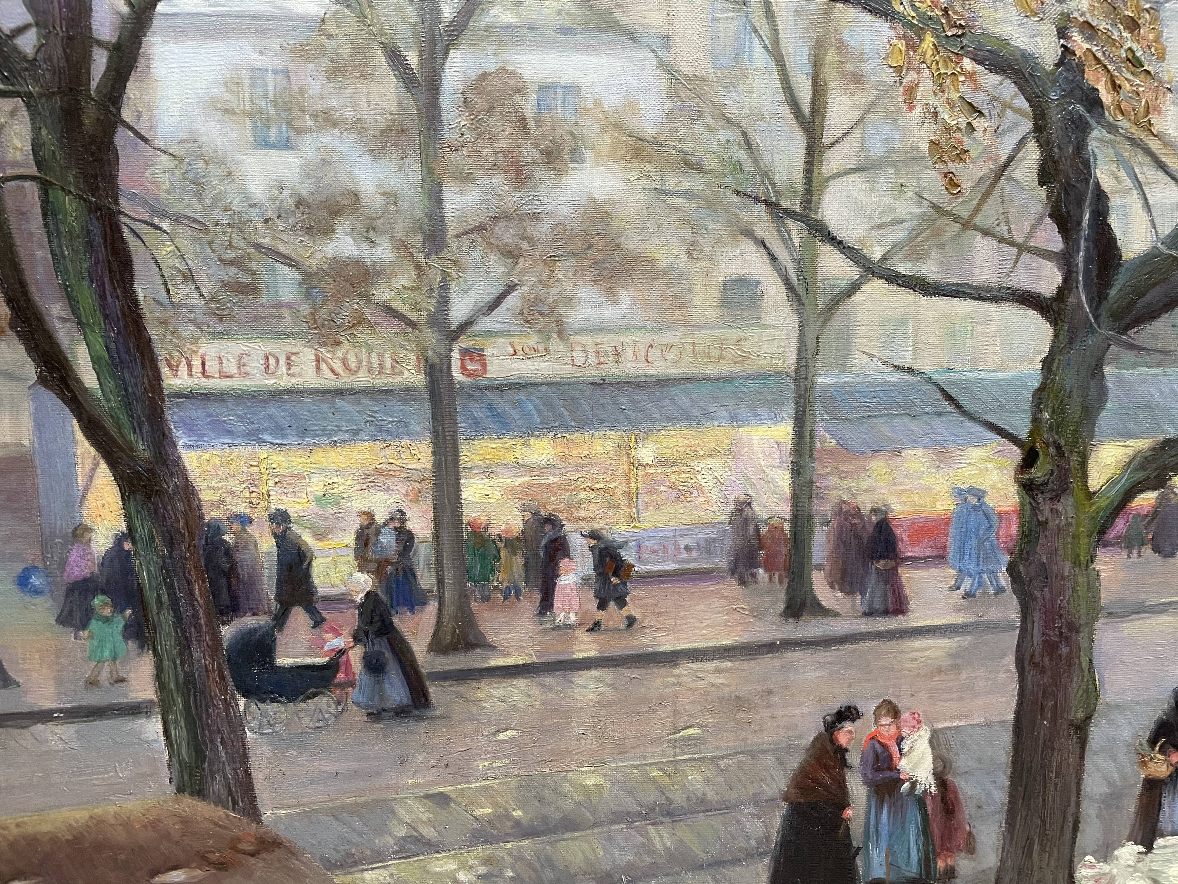 Painting "A Street of Rouen"
