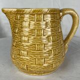 Sarreguemines ocher pitcher