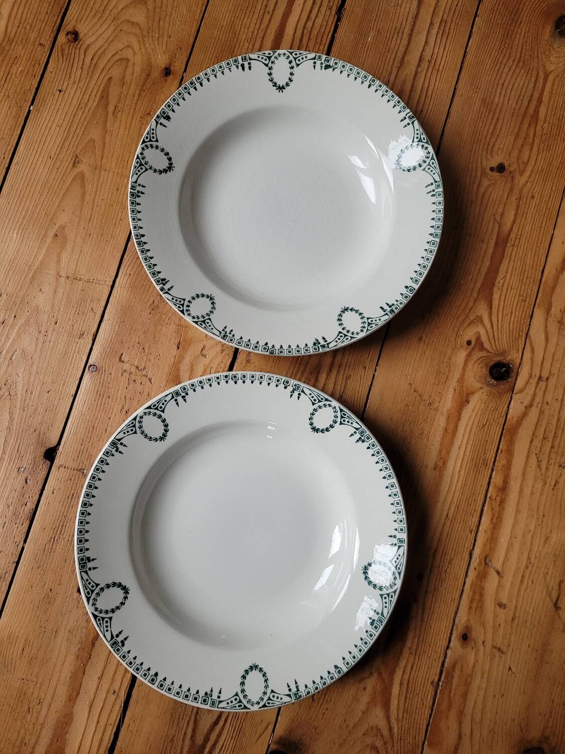 Set 6 soup plates and 6 flat plates n°418 ceranord