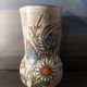 Handmade Vallauris ceramic vase, signed Fonck and Mateo