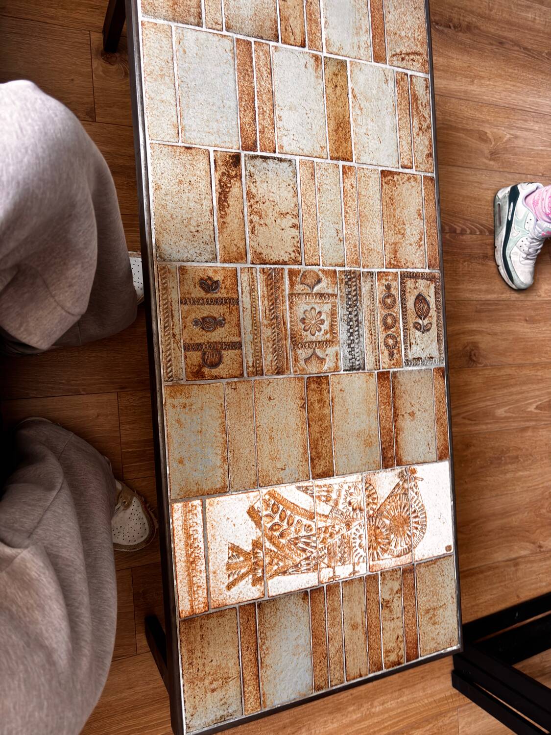 Signed Roger Capron coffee table