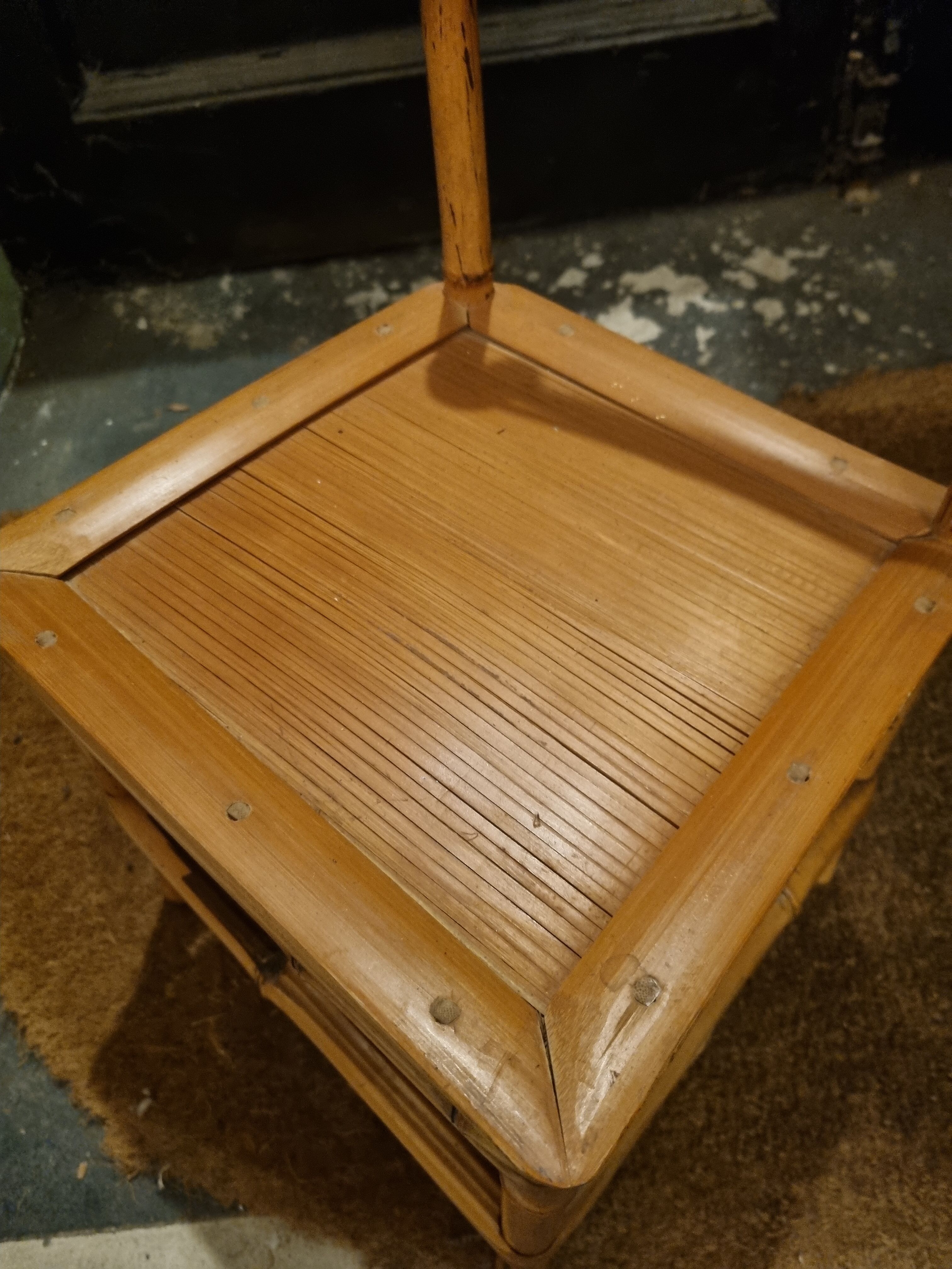 small bamboo chair