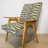 Fully Restored Vintage Armchair by Jaroslav Smidek for Ton, 1960’s