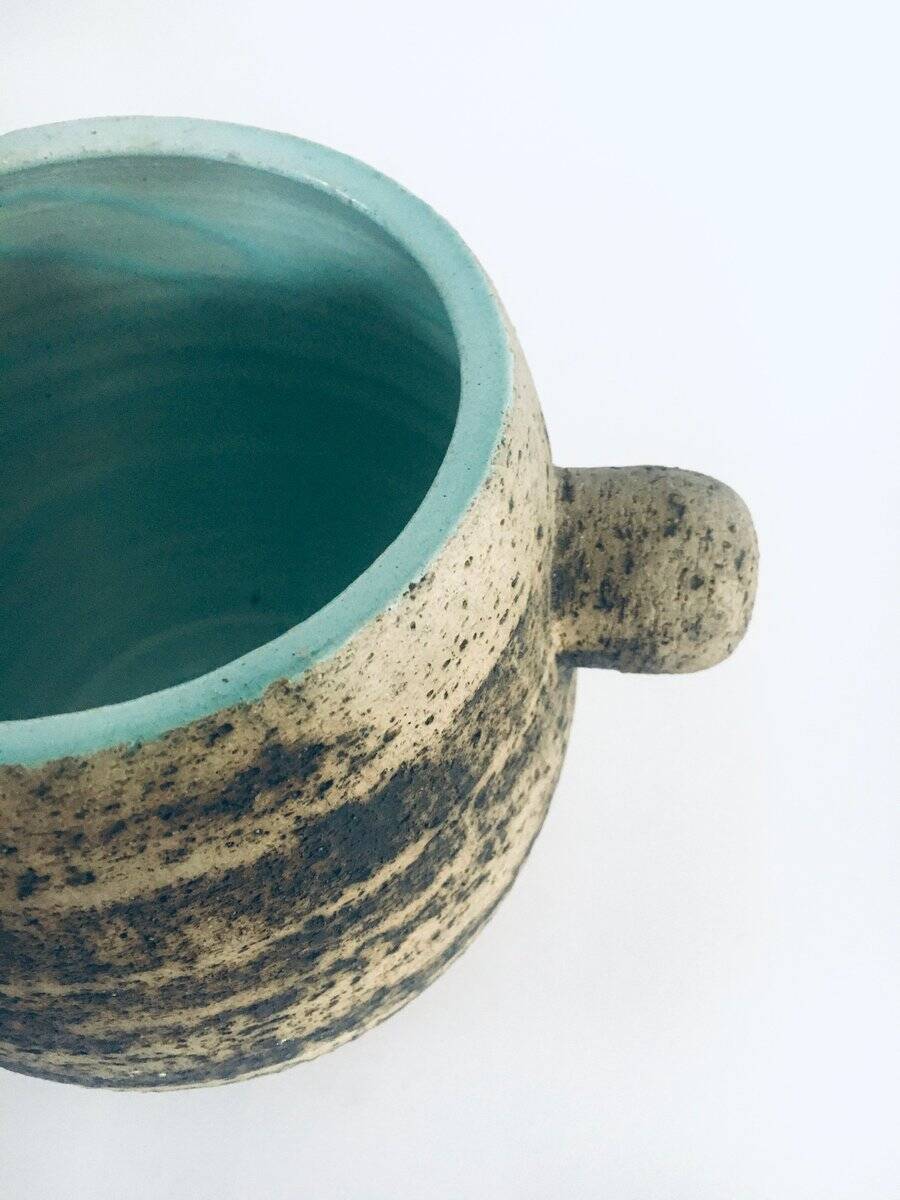 Brutalist Dutch Art Ceramic Pot by Pieter Groeneveldt, Netherlands, 1960s