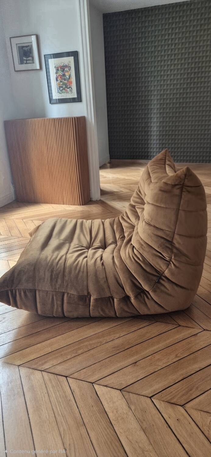 Brown Togo armchair
