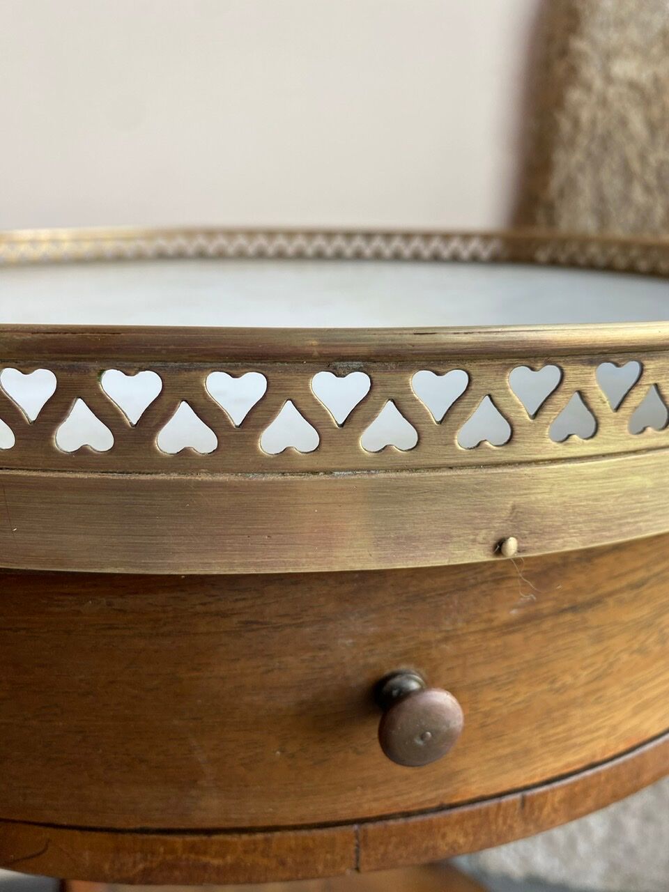 Louis XV-style hot water table in brace, early XX Century