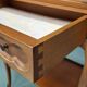 Small Louis XV style coffee table – varnished wood & regulated feet
