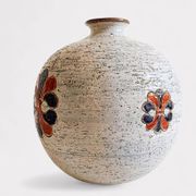 Bitossi by Aldo Londi Chamotte Ball Vase, Italy, 1960s