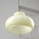 Mid-century Yellow Glass & Brass Pendant Lamp