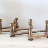 Vintage coat rack, wood, accordion