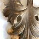 Golden wood mid-19th bunch of grape leaf vine pediment part Bacchus