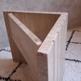 Coffee table in travertine