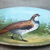 Dish decor partridge