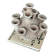 Anemone candle holder, centrepiece chandelier, raw minimalist ceramic sculpture.