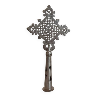 Small Ethiopian Coptic processional cross