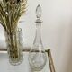Engraved crystal wine decanter 20s-30s