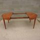 Round table and marquetry with extension