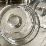 5 bubble glass cups.