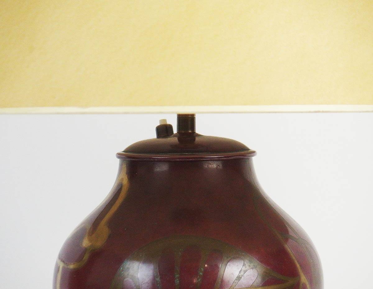 Art Deco metal lamp by WMF Ikora