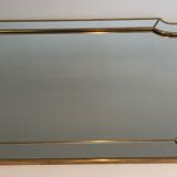 Mirror with closed guards in gilded wood 110x59cm