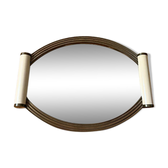 Art Deco Mirror Tray with Rollers – 1930