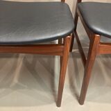 Set of 4 chairs "Scandinavian design" 1950.