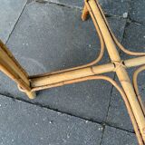 Table en rotin vintage