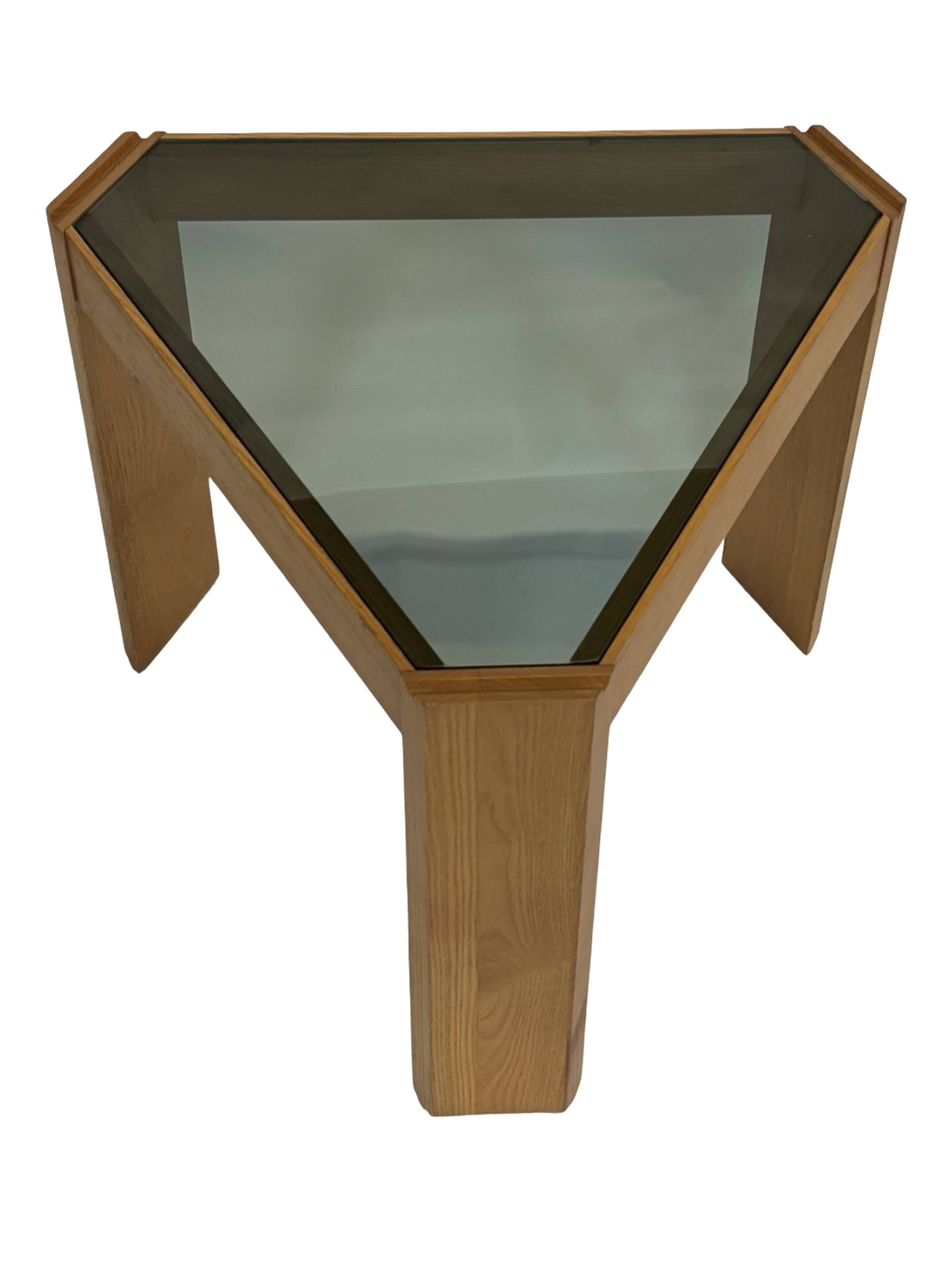 Vintage Set of 3 side tables by Porada Arredi, 1970s nesting tables design