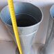 Pair of large zinc florist vases