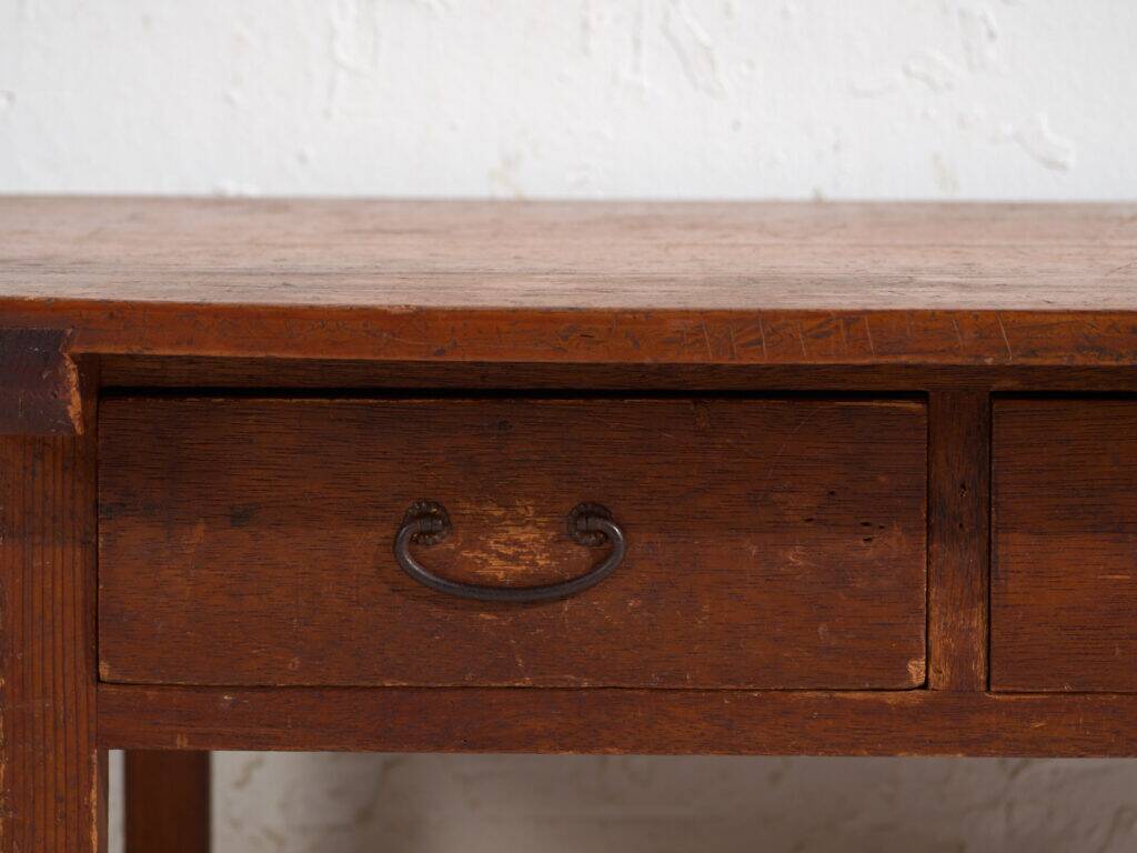 Table basse japonaise ancienne avec tiroirs – période Showa (c.1926-1970) #65