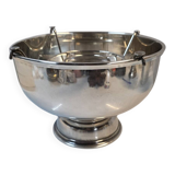 Silver-plated metal champagne bucket