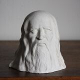 Plaster head depicting Leonardo da Vinci