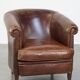 English style sheep leather club chair finished with decorative nails