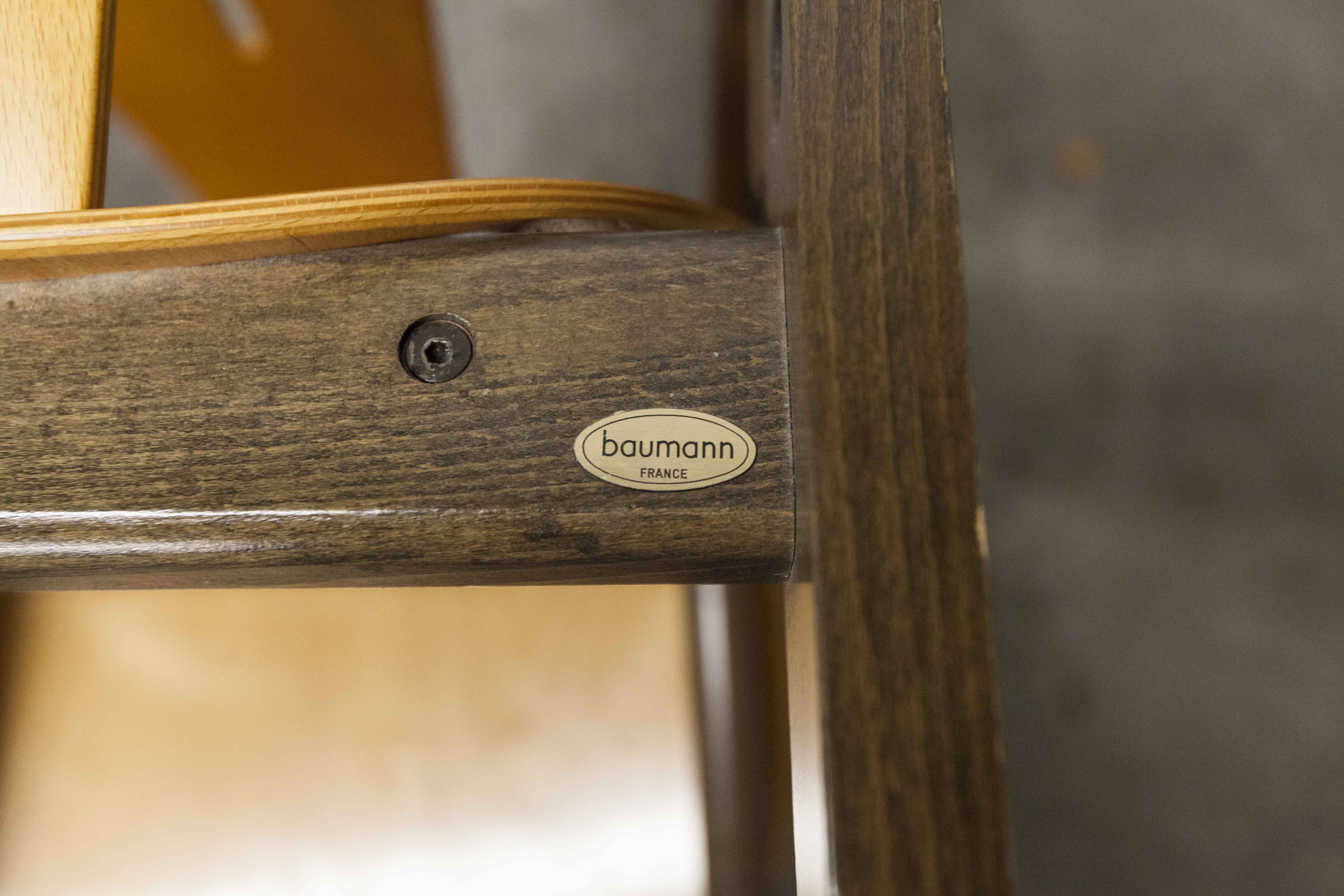 6 Baumann "transit" chairs 1990s