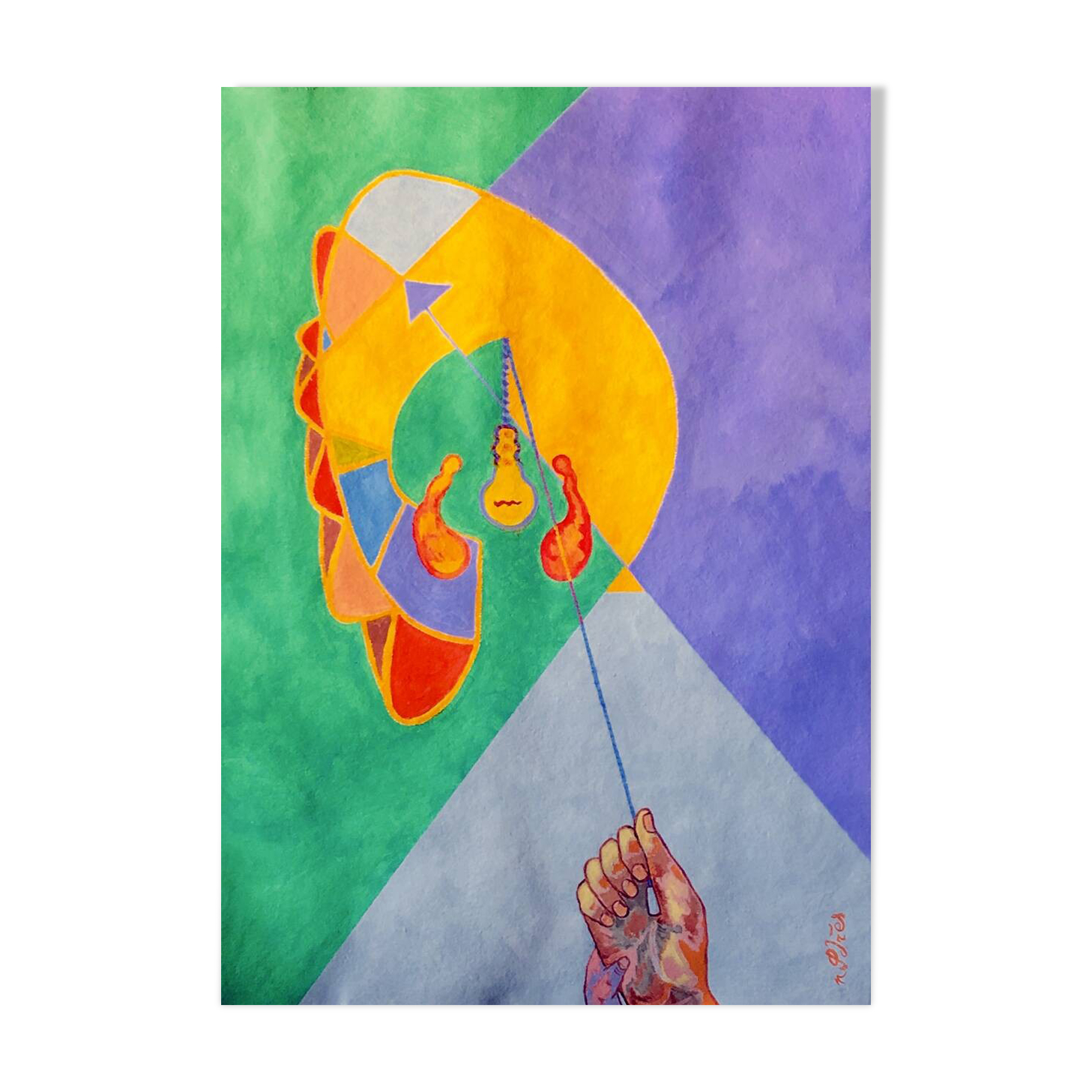 Help me turn on the light.