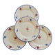 4 vintage flat plates Digoin Sarreguemines model Mary-Lou