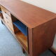 Danish teak sideboard of the 60s with accordion doors