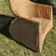Wicker and rattan rocking chair