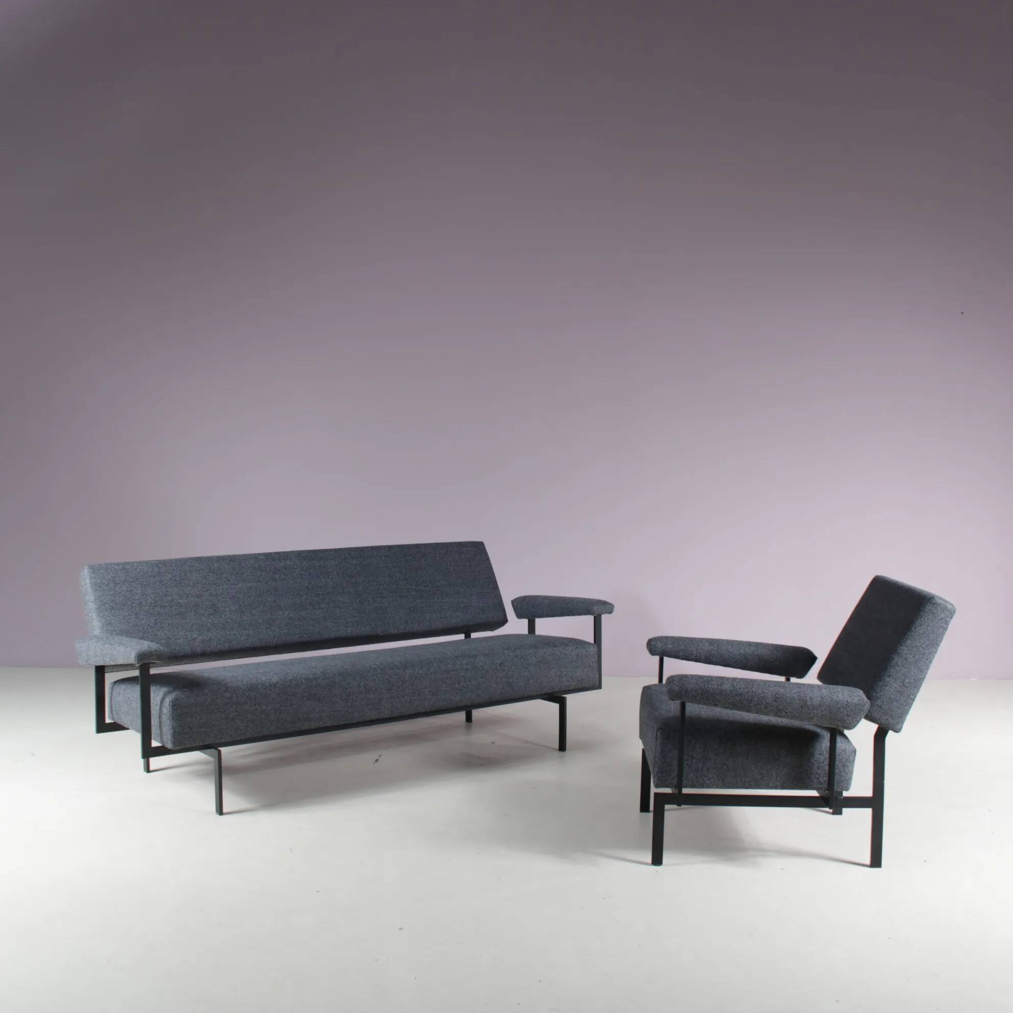 Canapé série japonaise des années 1950 par Cees Braakman pour Pastoe, Pays-Bas