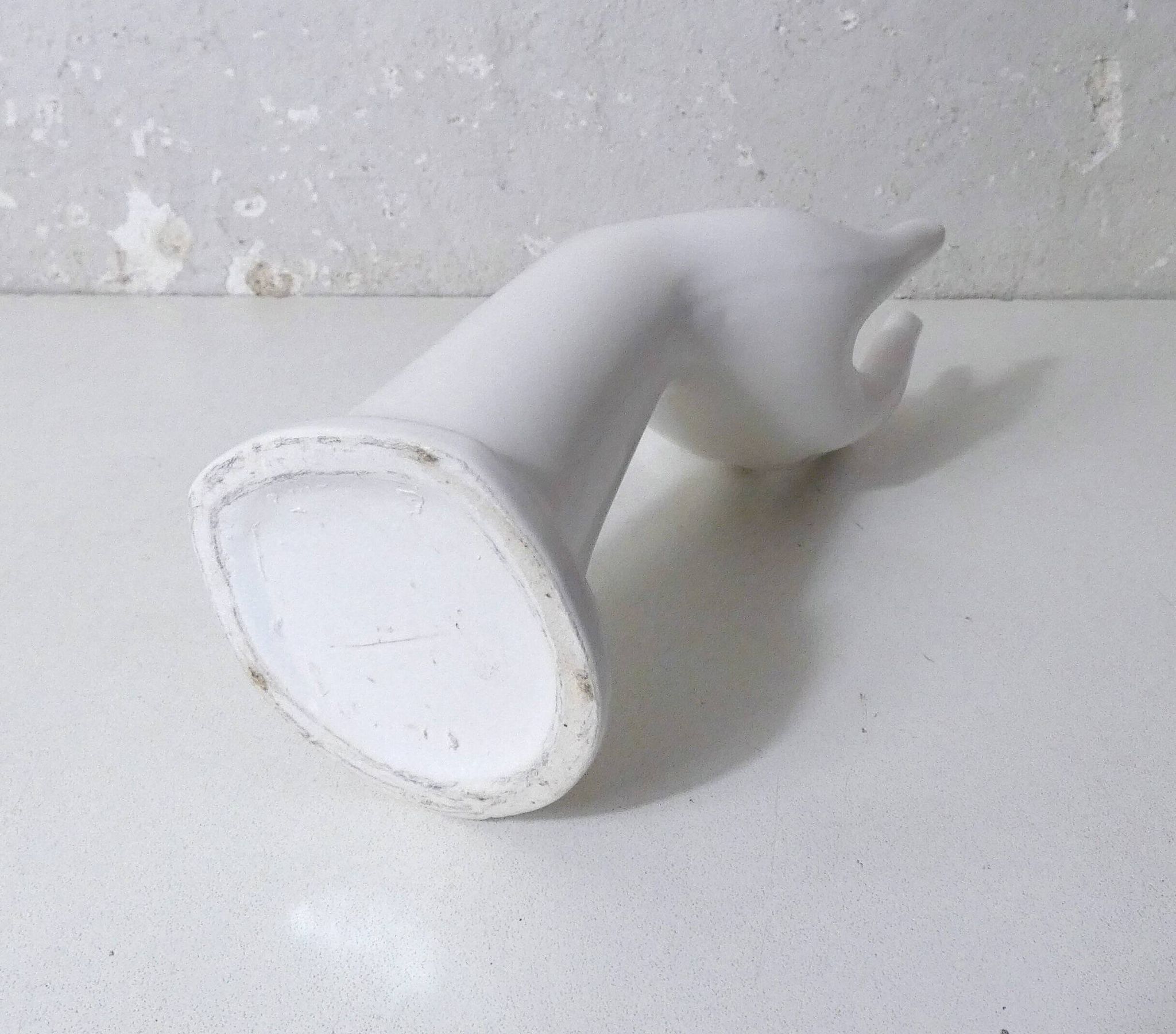 Vase, baguier main vintage en céramique blanche