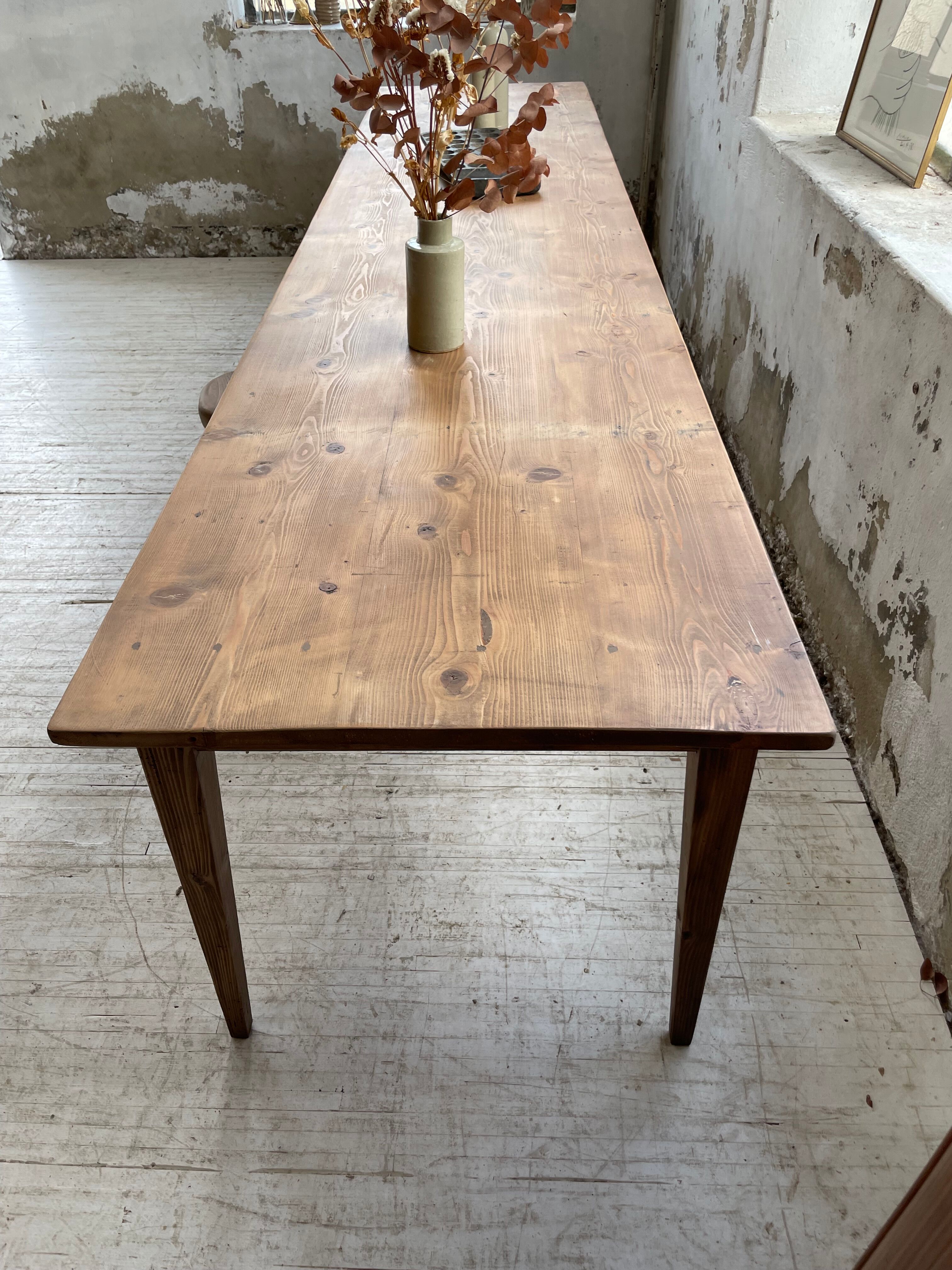Xxl pine farmhouse table 338cm