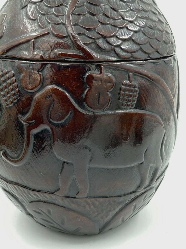Seau a glacon forme ananas circa 1950 1970 decor animaux