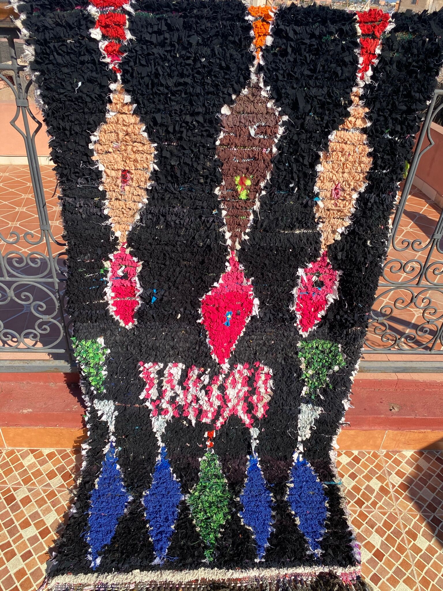 Carpet marocain boucherouite yanis