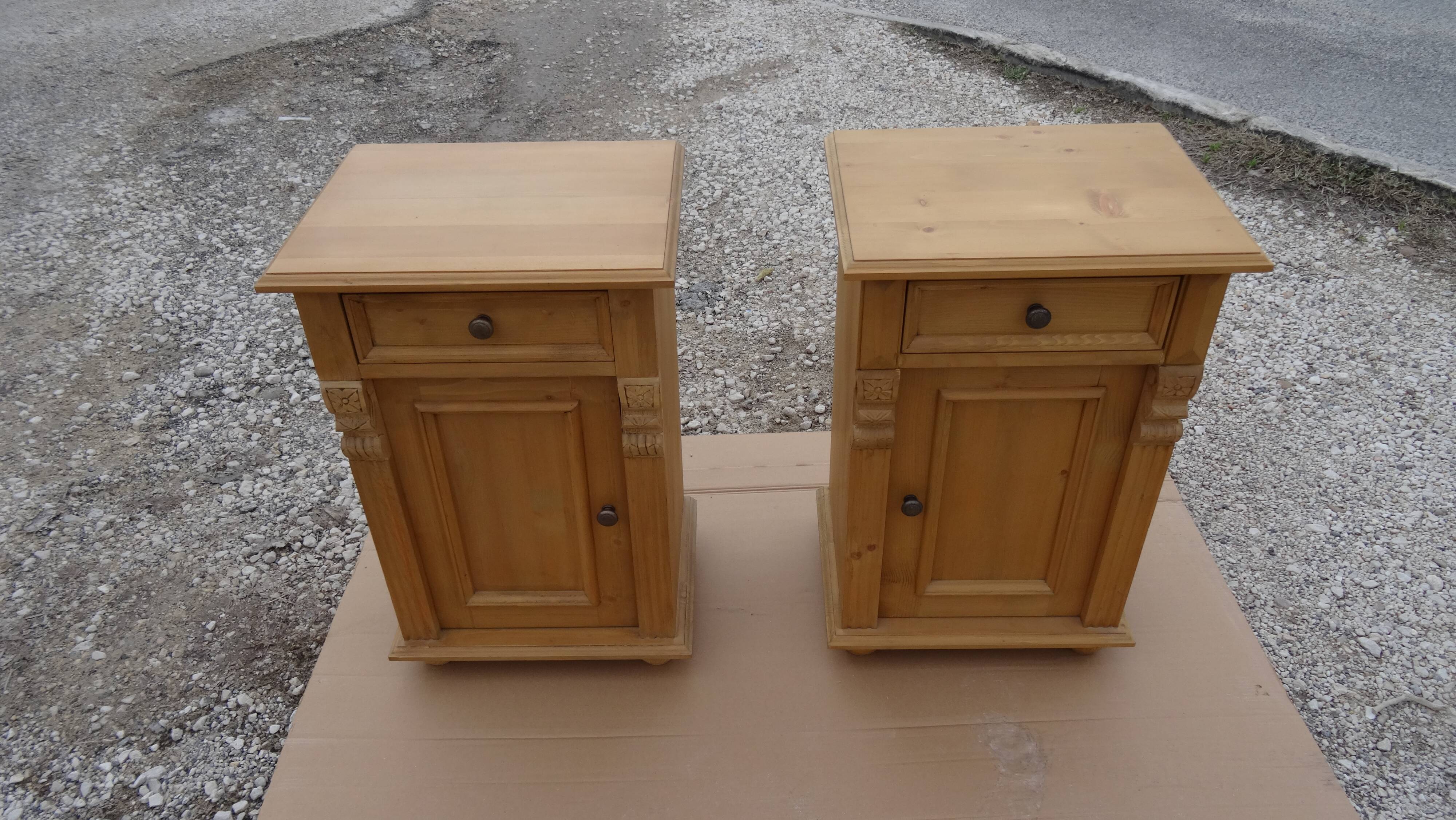 Pair of jam bedside tables
