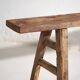 Antique solid wood bench (c.1870) #74