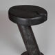 Solid wood sculptural side table, original contemporary design, logniture
