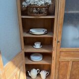 Large glass cabinet with hanging space